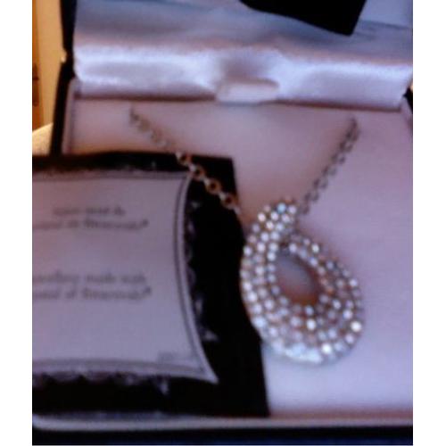 Bijou Collier Pendentif Femme Cristaux Swarovski