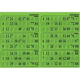 Plaque de 06 cartons de loto - Lot de 5 plaques - Plastic Jeux