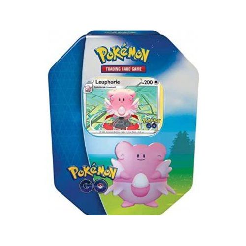 Pokebox Go Leuphorie V - 200 Pv - Carte Francaise A Collectionner Pokemon - Boite Metal Bleu