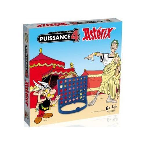 Jeu Puissance 4 : Asterix Edition Speciale - Personnages Bd Gaulois, Romains - Set Jeu Societe Enfant Version Francaise + 1 Carte Tigre