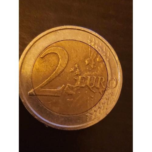 Pièce 2 Euros Belgique 2007 Fautée Étoiles Déformés Et Débordé Sur Le Bord