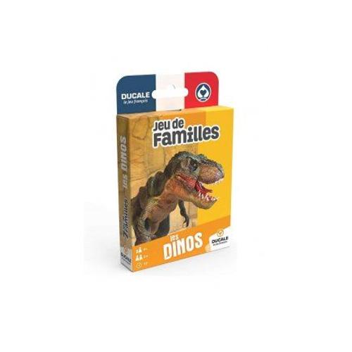Jeu De Familles Les Dinosaures 32 Cartes Educatives, Version Francaise - Jeu Classique Enfant - Fabrique En France