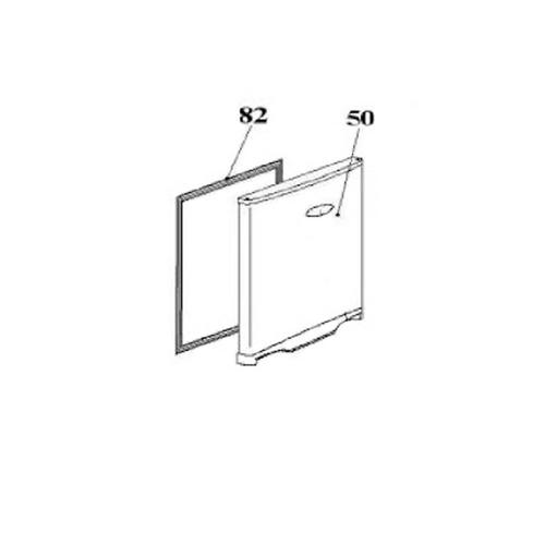 Joint porte repère 82 Réfrigérateur congélateur (49120099 CANDY)