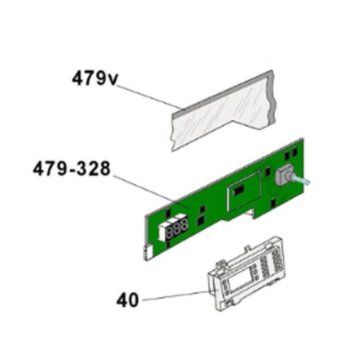 Carte électronique module programmé (repère 479-328) Lave-linge (49036462 CANDY)