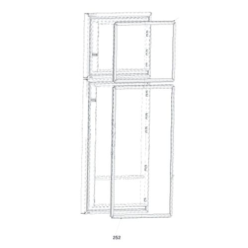 Joint de porte réfrigérateur (repère 252) Réfrigérateur congélateur (5958270300 BEKO)