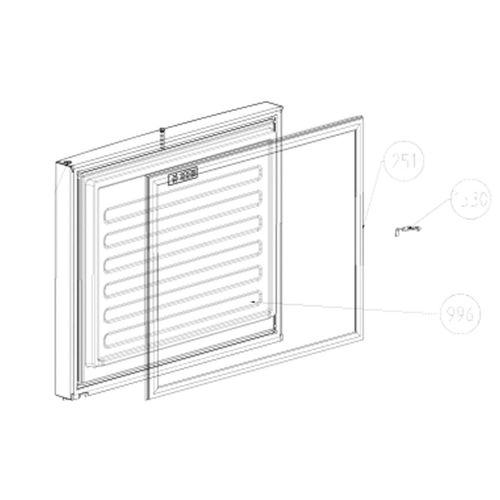 Joint de porte de congélateur (repère 251) Réfrigérateur congélateur (5958272000 BEKO)