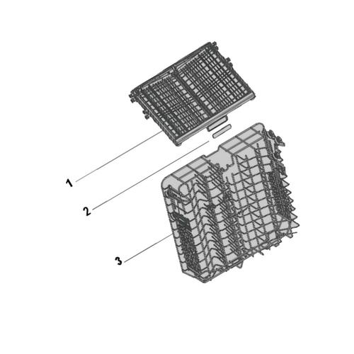 Panier supérieur complet repère 3 Lave-vaisselle (1063041 34421371 THOMSON)