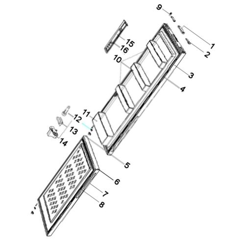 Led (repère n°15) Réfrigérateur congélateur (1061672 40040160 THOMSON)
