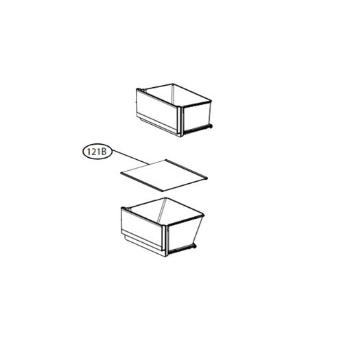 Clayette étagère bac à légumes repère 121b Réfrigérateur congélateur (ACQ30545603 LG)