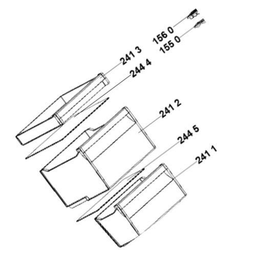 Tiroir supérieur partie congélateur (repère n°241 2) Réfrigérateur congélateur (C00386645 481010808870 ARISTON HOTPOINT INDESIT)