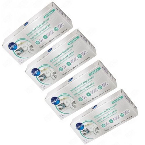 Lot de 4 boites Détartrant /dégraissant 12 sachets Accessoires et entretien (484000008801,C00308429 )