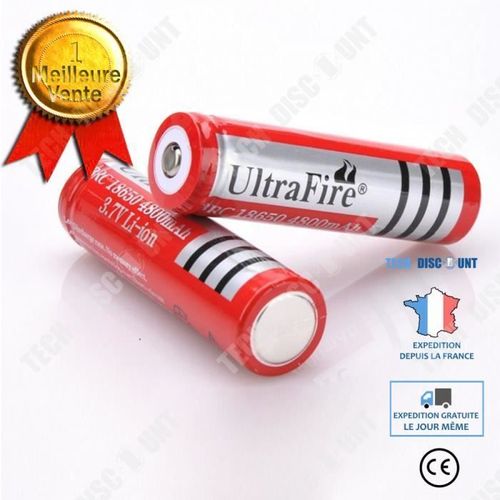 TD® Batterie au lithium 18650 BRC4800mAh4.2V petit ventilateur éblouissement lampe de poche radio 3.7v batterie rechargeable