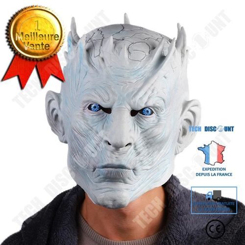 Td® Masque D'halloween Tricky Fool Série Game Of Thrones Masque Night King Party Dance Cosplay Couvre-Chef En Caoutchouc En Direct
