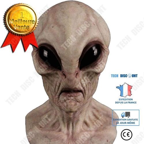 Td® Film De Science-Fiction Avec Le Même Masque D'horreur Extraterrestre Halloween Masque De Fête En Latex Mutant Masque Effrayant