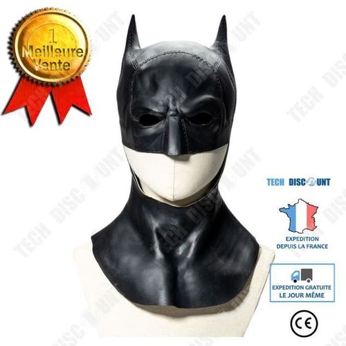Td® Masque Batman Cosplay Nouveau Couvre-Chef En Latex Batman Halloween Film Et Télévision Périphériques Activités De Fans En Direct