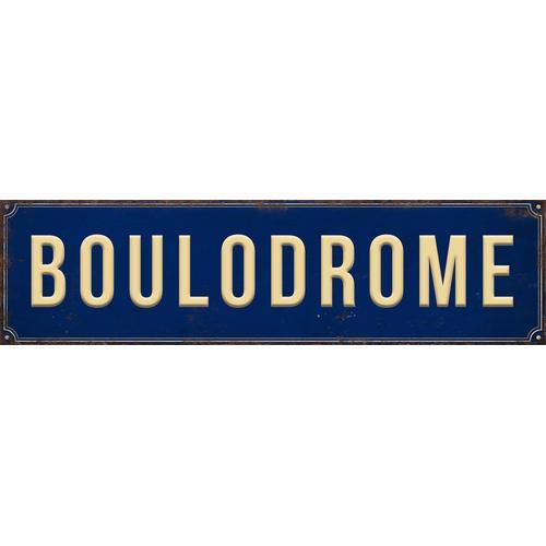 Plaque décorative en métal 45 x 12 cm Boulodrome