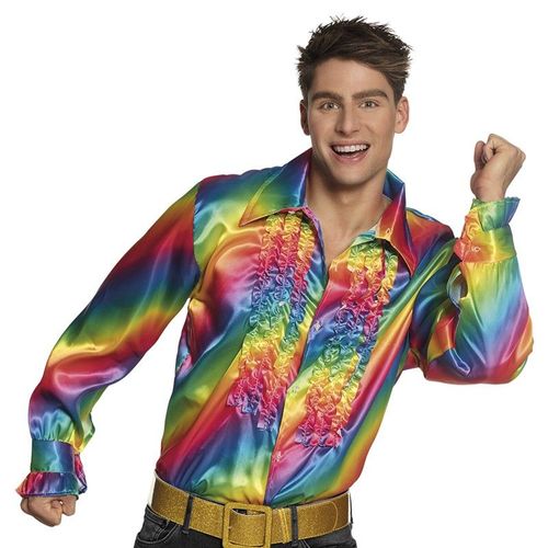 Chemise Disco Multicolore Homme