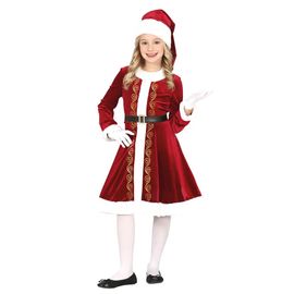 Déguisement Mère Noël Luxe Velours Fille