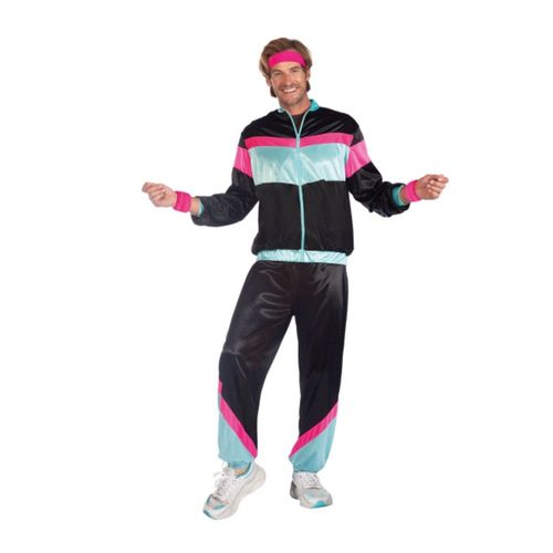 Déguisement Jogging Rétro Noir Homme