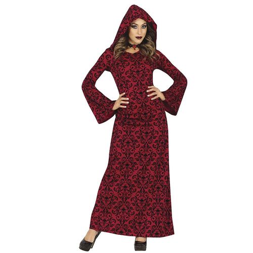 Déguisement Sorcière Lugubre Gothique Rouge Femme