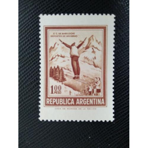 Timbre Argentine Yt 887 A Sports D'hiver À Bariloche - 1971 ( 141207 )