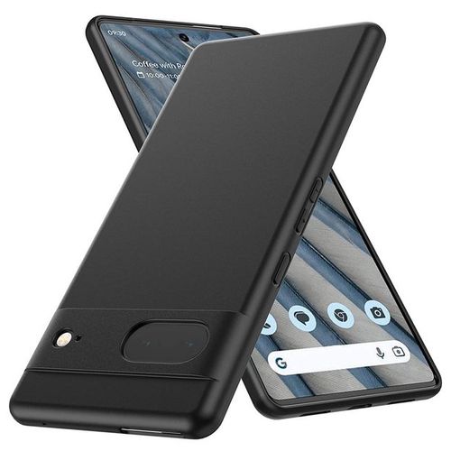 Coque Pour Google Pixel 7a 5g - Housse Etui Silicone Gel Fine + Film Ecran - Noir