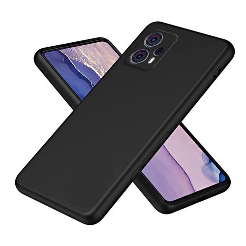 Coque Pour Motorola Moto G13 4g / G23 4g / G53 5g - Housse Etui Silicone Gel Fine + Verre Trempe - Noir