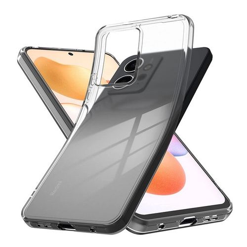 Coque Pour Xiaomi Redmi Note 12 4g - Housse Etui Silicone Gel Fine + Verre Trempe - Transparent Tpu