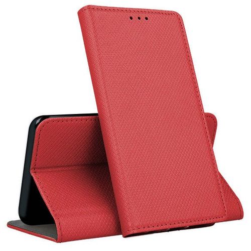 Housse Pour Oneplus Nord 2t 5g - Etui Coque Pochette Portefeuille + Film Ecran - Rouge Magnet