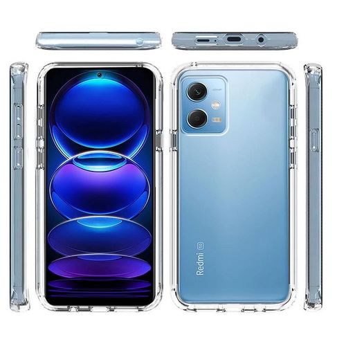 Coque Pour Xiaomi Poco X5 Pro 5g / Redmi Note 12 Pro 5g - Housse Etui Silicone Gel 360 Integrale + Film Ecran - Transparent