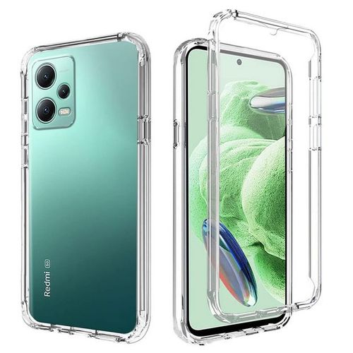 Coque Pour Xiaomi Poco X5 5g / Redmi Note 12 5g - Housse Etui Silicone Gel 360 Integrale + Film Ecran - Transparent