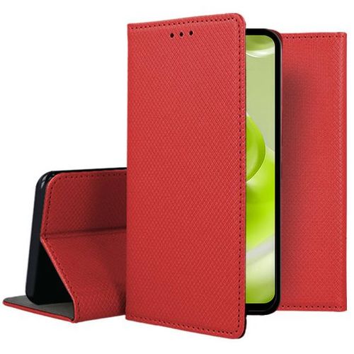 Housse Pour Xiaomi Poco X5 5g / Redmi Note 12 5g - Etui Coque Pochette Portefeuille + Film Ecran - Rouge Magnet