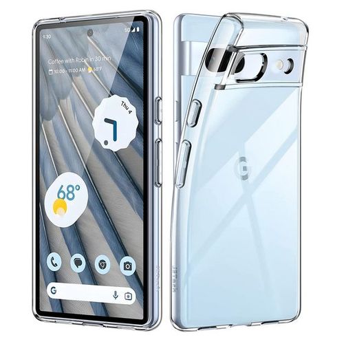 Coque Pour Google Pixel 7a 5g - Housse Etui Silicone Gel Fine + Film Ecran - Transparent Tpu