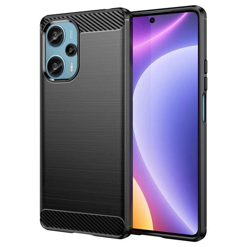 Coque Pour Xiaomi Poco F5 5g / Redmi Note 12 Turbo - Housse Etui Silicone Gel Carbone + Film Ecran - Noir