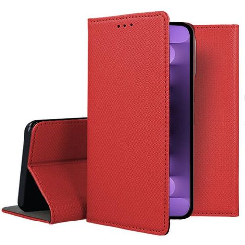 Housse Pour Apple Iphone 15 Pro - Etui Coque Pochette Portefeuille + Film Ecran - Rouge Magnet