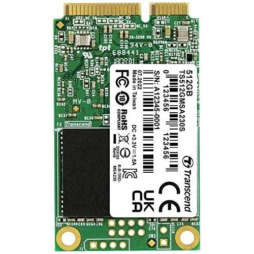 Transcend MSA230S - SSD - 512 Go - interne - mSATA - SATA 6Gb/s