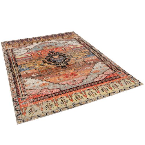 Pergamon Tapis Design À Poils Courts Modern Vintage Orient Motif Rost Curry 160x230 Cm