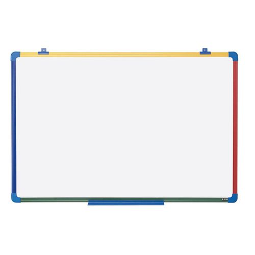 Bi-Office Schoolmate Tableau Blanc 600 X 450 Mm Avec Cadre 4 Couleurs