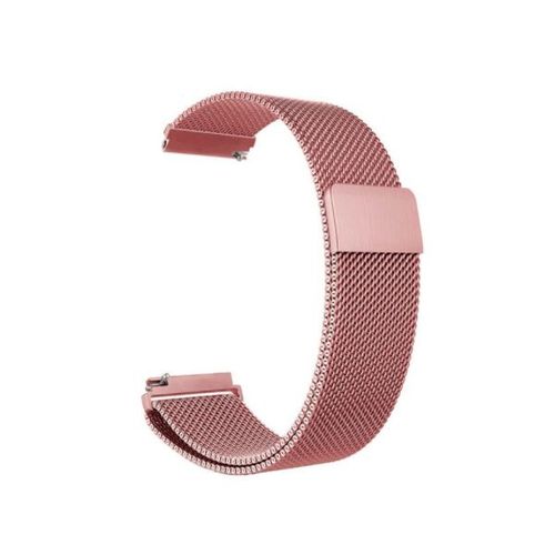 Bracelet Milanais Avec Fermoir Magnétique Pour Garmin Série Legacy Hero, Capitã Marvel - 40mm - Rose
