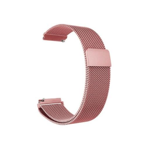 Bracelet Milanais Avec Fermoir Magnétique Pour Garmin Vivomove 3s - Rose