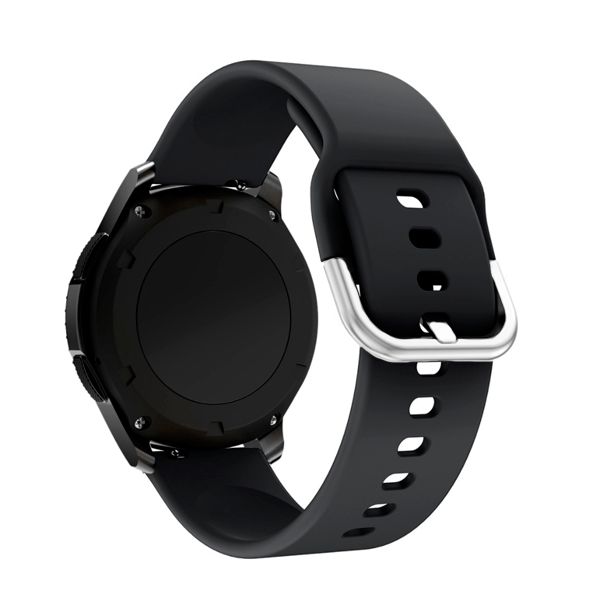 Bracelet En Silicone Souple Avec Boucle Pour Garmin Vivomove 3s - Noir