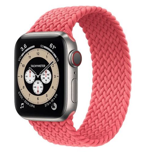 Bracelet Braided Solo Nylonsense Pour Apple Watch Edition Series 7 - 41mm (Poignet:142-152mm) - Rose