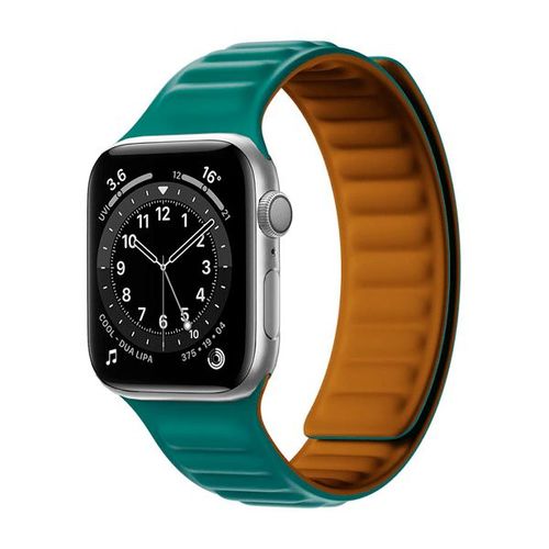 Bracelet Magnetic Smoothsilicone Pour Apple Watch Series 6 - 44mm - Bleu