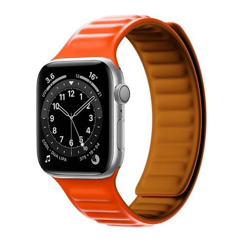 Bracelet Magnetic Smoothsilicone Pour Apple Watch Series 3 - 38mm - Orange