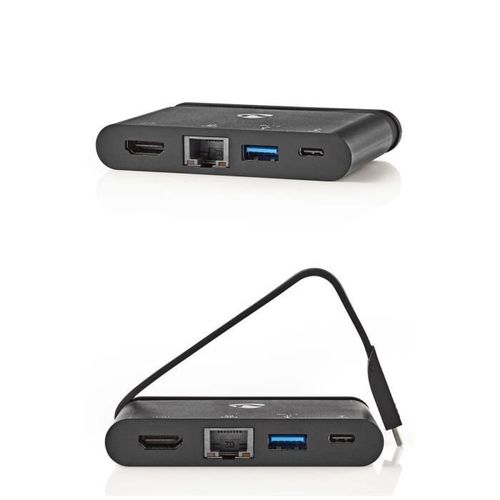 Adaptateur Multi-Ports USB USB 3.2 Gen 1 USB-C? Mâle HDMI? Femelle RJ45 LAN Femelle USB-A Femelle USB-C? Femelle