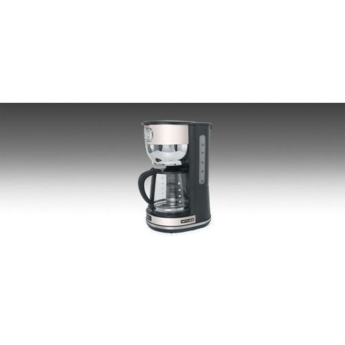 Cafetière Rétro Vintage 1.4 L 10 Tasses 1000w Sans Fil Grise Inox Beige Poignée Ergonomique Cadrant Rétro Température