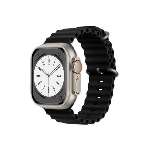 Bracelet Silicone Ocean Waves Pour Apple Watch Series 5 - 40mm - Noir