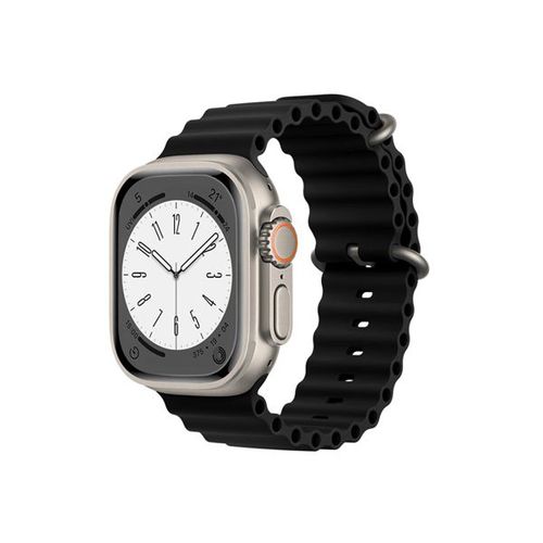 Bracelet Silicone Ocean Waves Pour Apple Watch Series 4 - 40mm - Noir