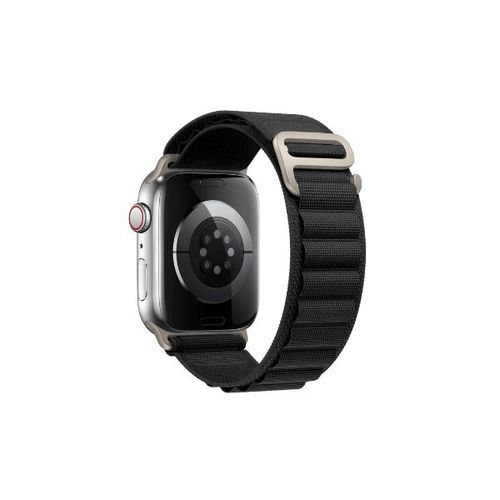 Bracelet Nylonsense Alpine L (Poignet De 165mm A 210mm) Pour Apple Watch Series 8 - 45mm - Noir