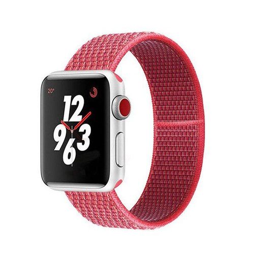 Bracelet Nylonsense Pour Apple Watch Series 8 - 45mm - Rouge